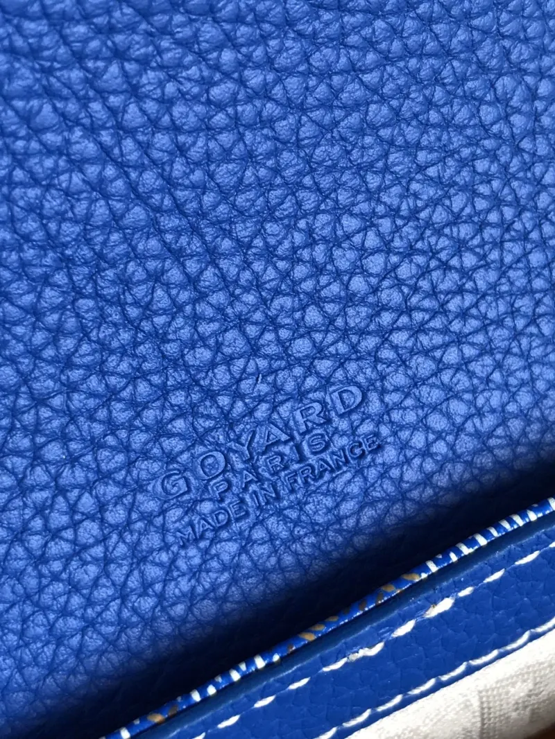 Goyard Blue Crossbody Satchel Bag - Image 7
