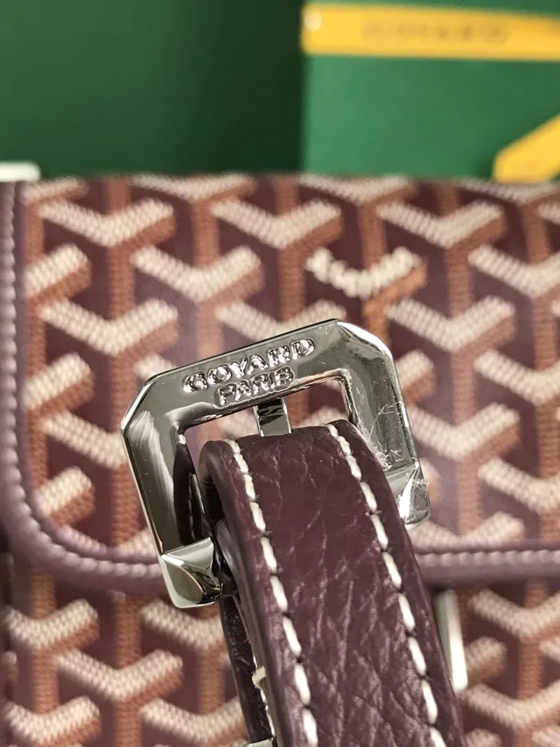Goyard Brown Crossbody Satchel Bag 22 - Image 7
