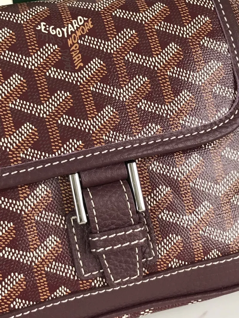 Goyard Brown Crossbody Satchel Bag 22 - Image 9