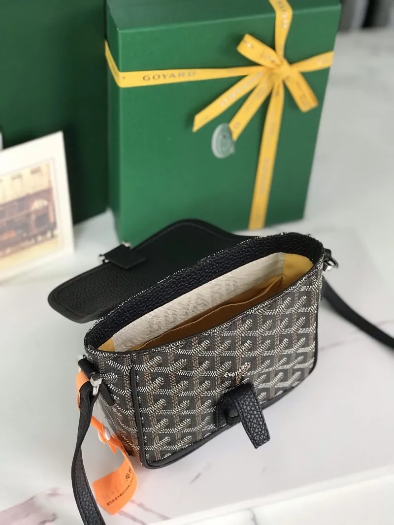 Goyard Black Crossbody Satchel Bag - Image 7