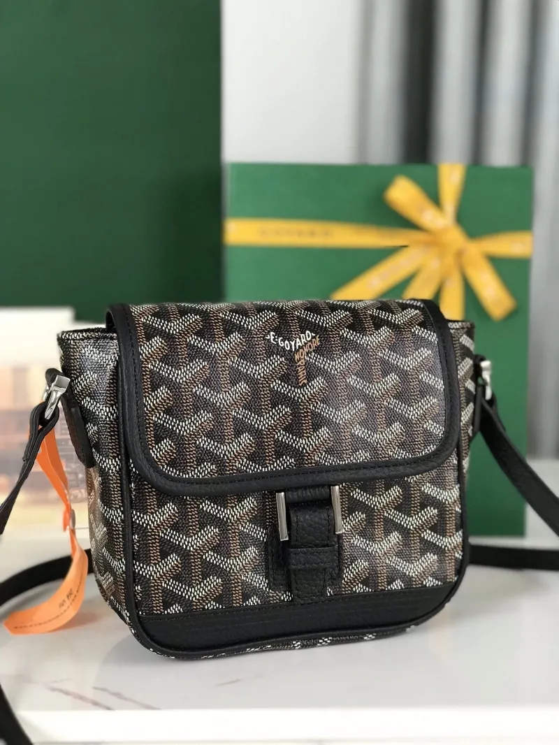 Goyard Black Crossbody Satchel Bag - Image 9