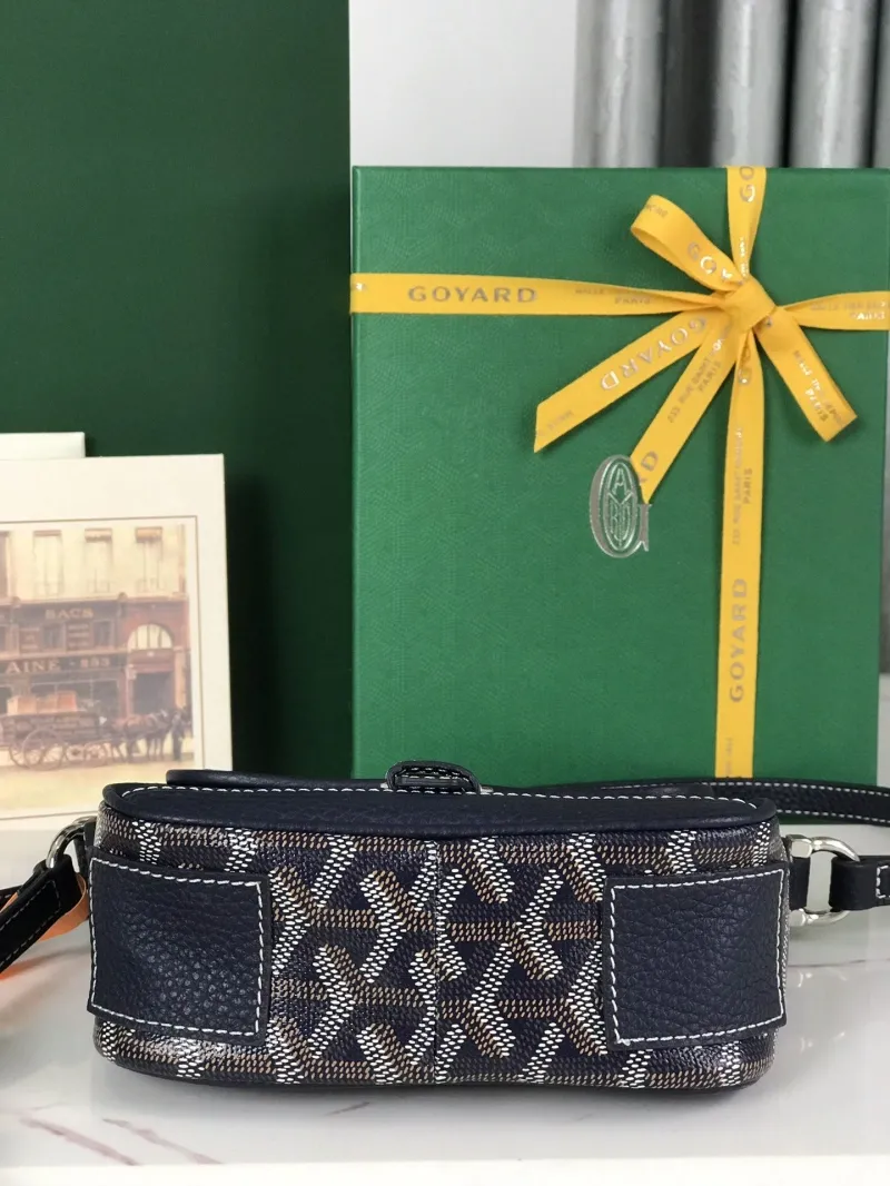 Goyard Navy Crossbody Satchel Bag - Image 4
