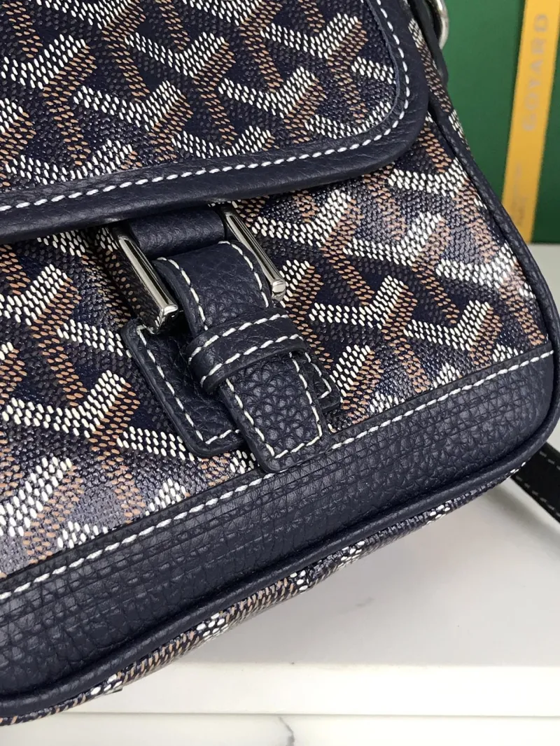 Goyard Navy Crossbody Satchel Bag - Image 7