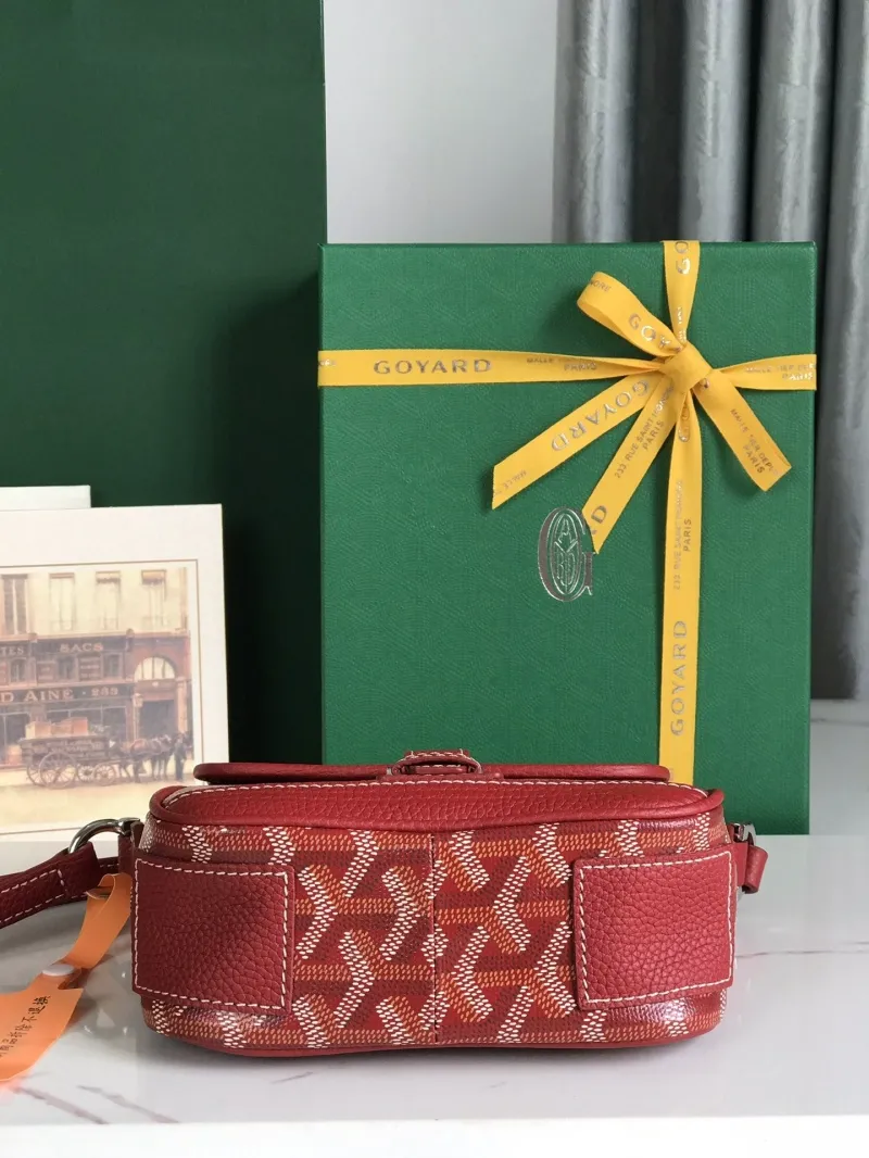 Goyard Red Satchel Crossbody Bag 26 - Image 4