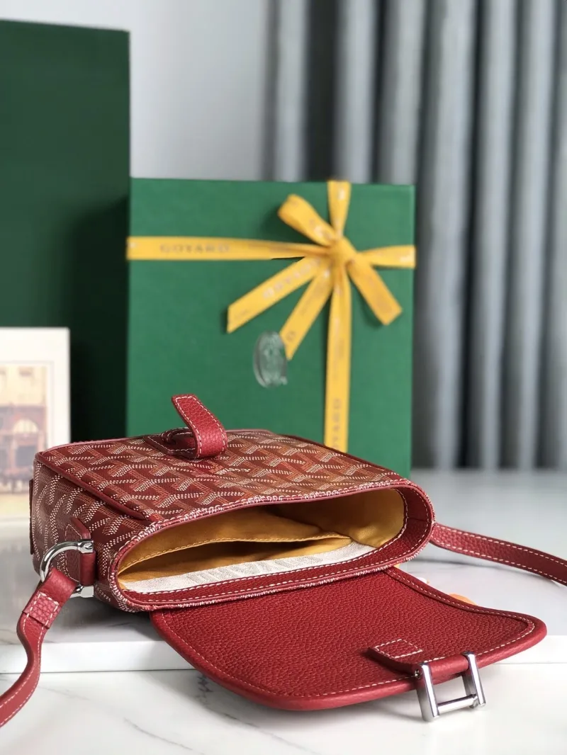 Goyard Red Satchel Crossbody Bag 26 - Image 6