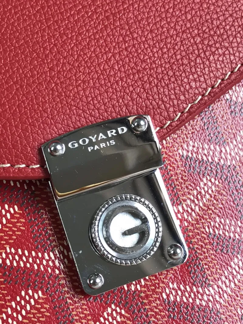 Goyard Red Crossbody Satchel Bag - Image 5