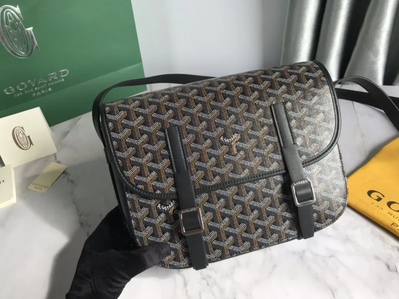 Goyard Black Satchel Crossbody Bag - Image 6