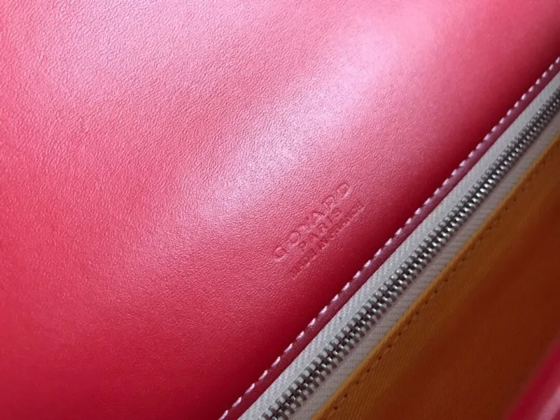 Goyard Red Crossbody Satchel Bag - Image 9