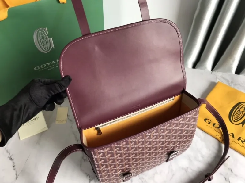 Goyard Burgundy Satchel Crossbody Bag 42 - Image 6