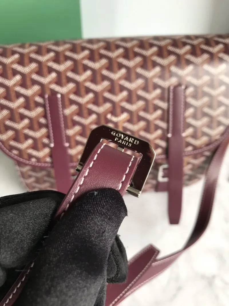 Goyard Burgundy Satchel Crossbody Bag 42 - Image 7