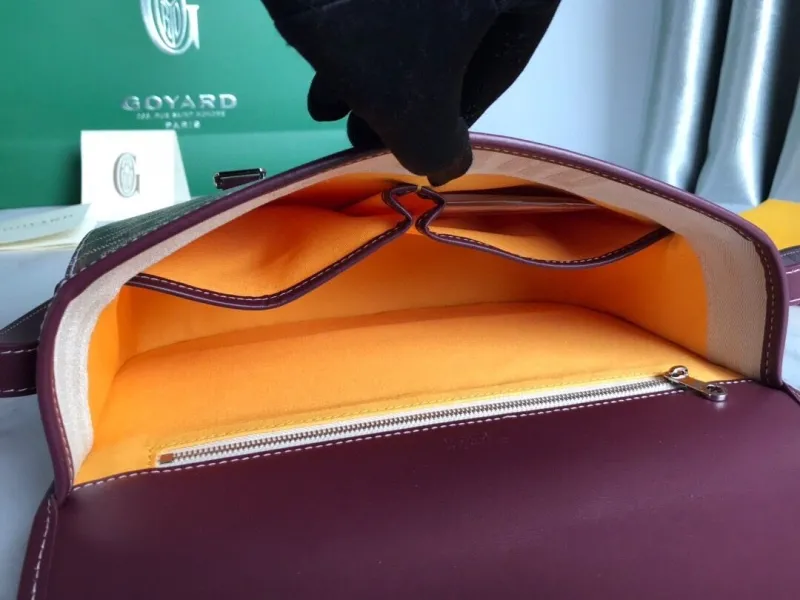 Goyard Burgundy Satchel Crossbody Bag 42 - Image 8