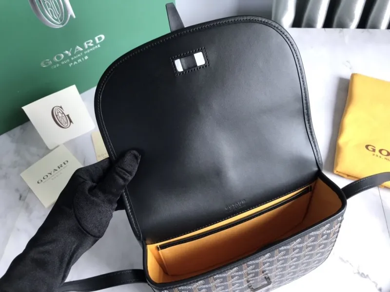 Goyard Black Crossbody Saddle Bag - Image 9