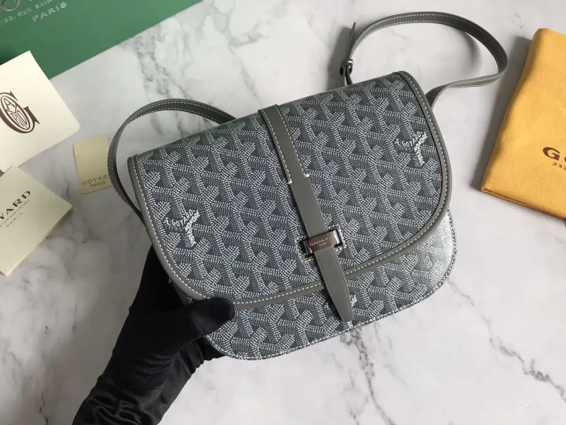 Goyard Gray Satchel Crossbody Bag 47 - Image 5