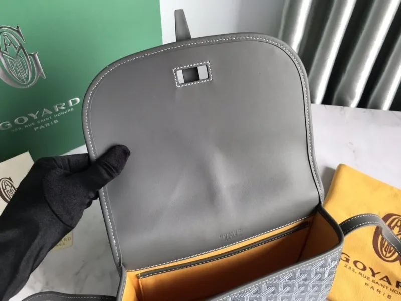 Goyard Gray Satchel Crossbody Bag 47 - Image 9