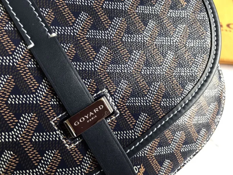 Goyard Navy Crossbody Saddle Bag - Image 6