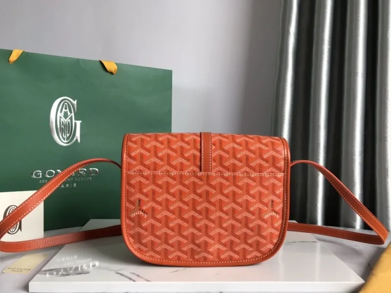 Goyard Orange Crossbody Satchel Bag - Image 3
