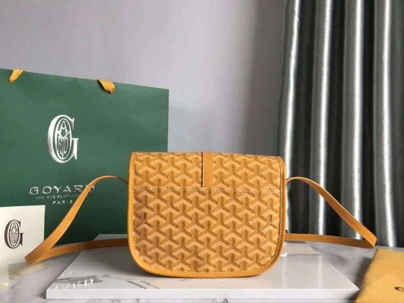 Goyard Yellow Crossbody Satchel Bag - Image 3