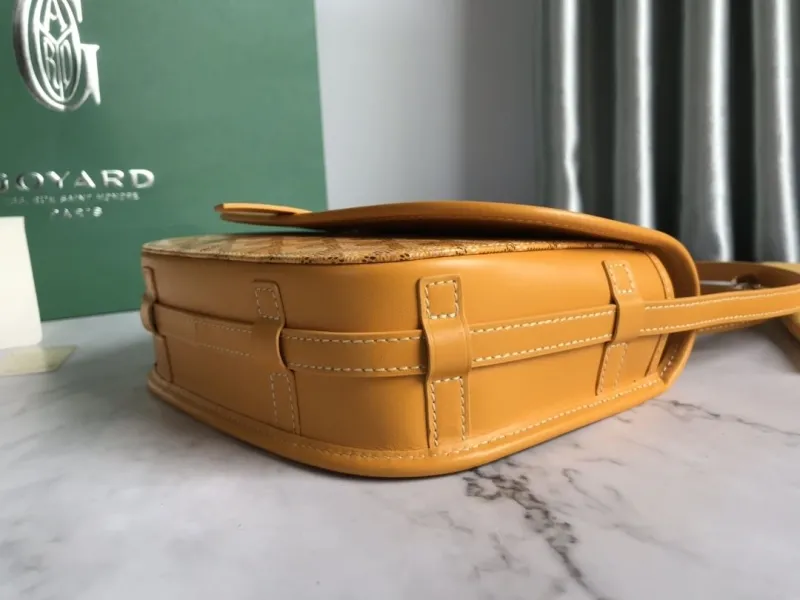 Goyard Yellow Crossbody Satchel Bag - Image 4