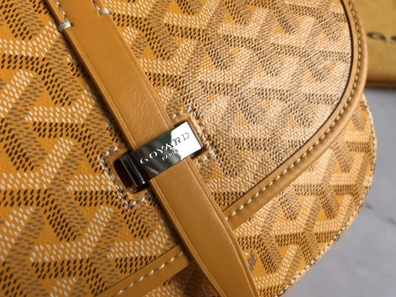 Goyard Yellow Crossbody Satchel Bag - Image 6