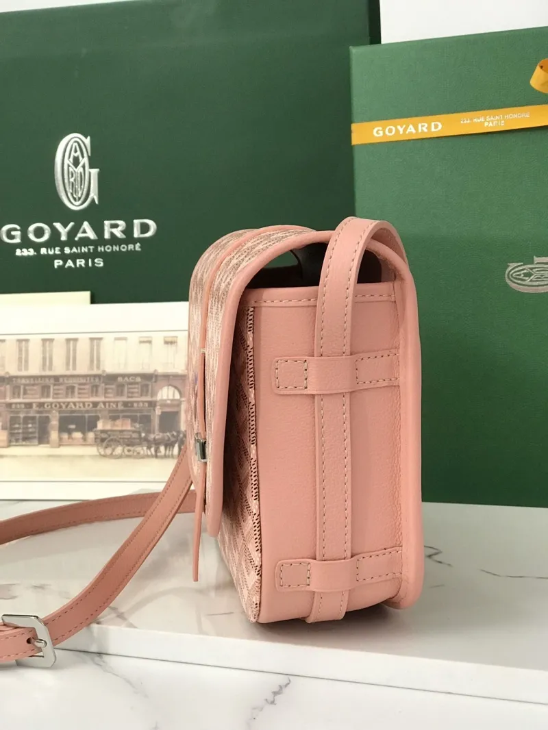Goyard Pink Satchel Crossbody Bag - Image 3