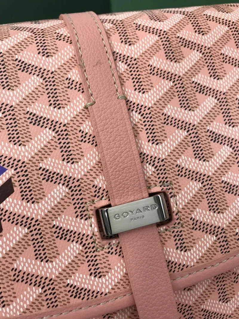Goyard Pink Satchel Crossbody Bag - Image 6