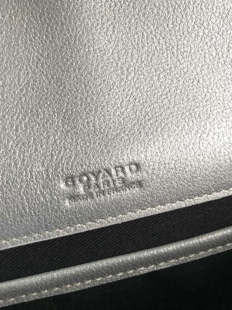 Goyard Silver Crossbody Satchel Bag - Image 6