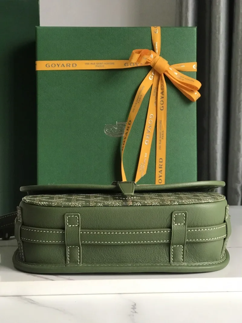 Goyard Green Satchel Crossbody Bag 61 - Image 3