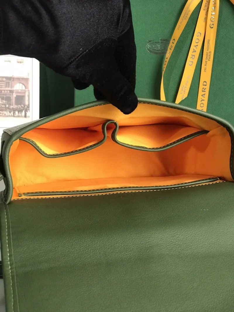 Goyard Green Satchel Crossbody Bag 61 - Image 9