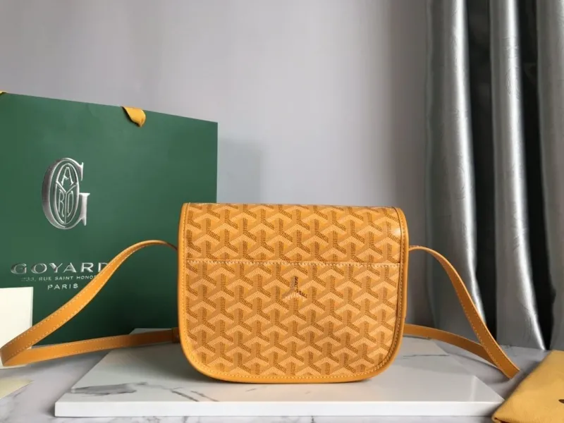 Goyard Yellow Crossbody Satchel Bag - Image 3