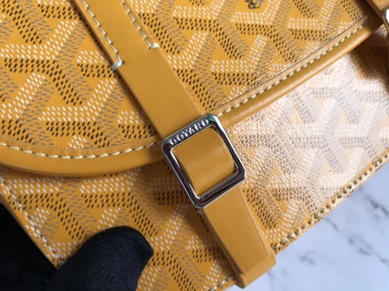 Goyard Yellow Crossbody Satchel Bag - Image 6