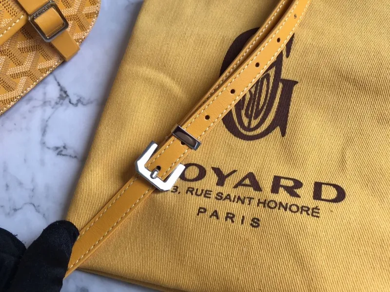 Goyard Yellow Crossbody Satchel Bag - Image 7