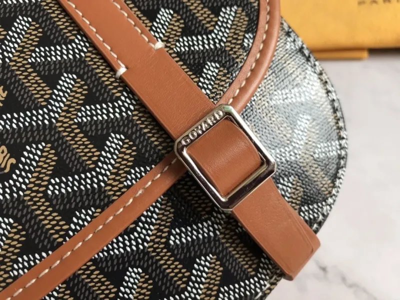 Goyard Black Brown Satchel Crossbody Bag 64 - Image 6
