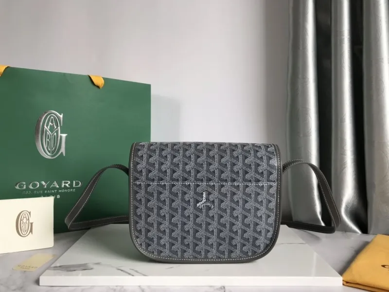 Goyard Gray Crossbody Satchel Bag 68 - Image 3