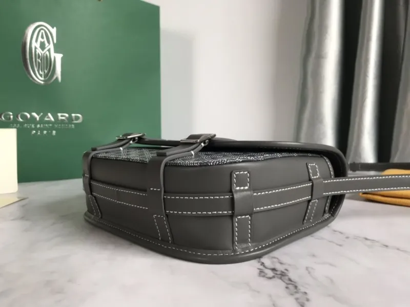 Goyard Gray Crossbody Satchel Bag 68 - Image 4