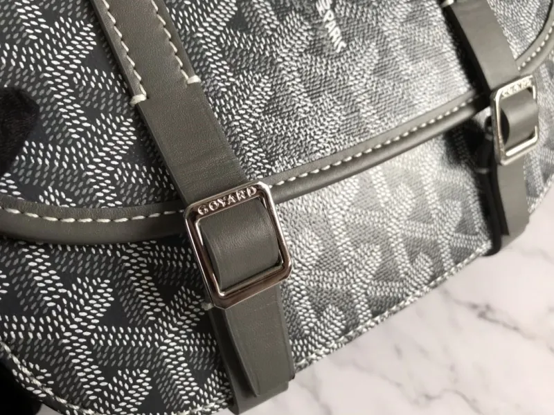 Goyard Gray Crossbody Satchel Bag 68 - Image 8
