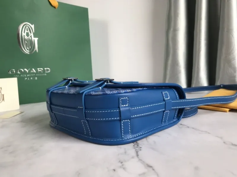 Goyard Blue Satchel Crossbody Bag 69 - Image 4