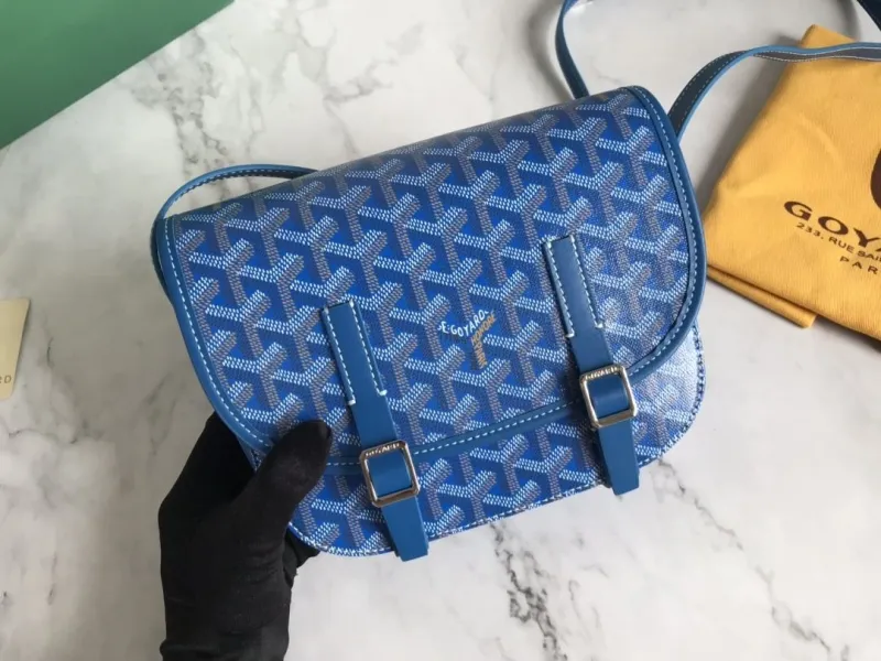 Goyard Blue Satchel Crossbody Bag 69 - Image 5