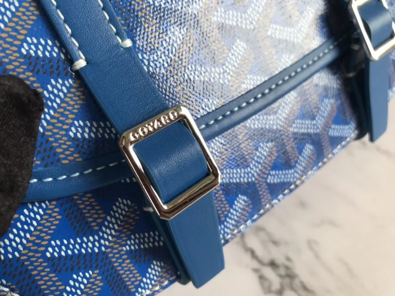 Goyard Blue Satchel Crossbody Bag 69 - Image 6
