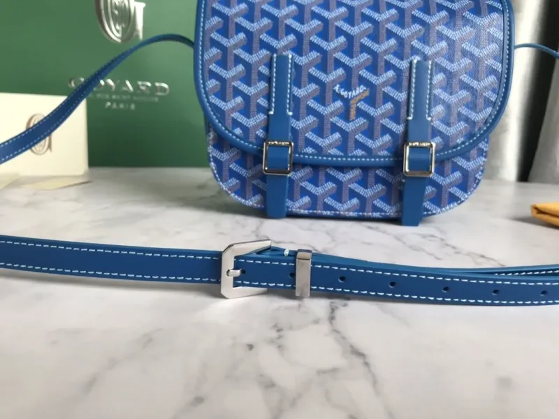Goyard Blue Satchel Crossbody Bag 69 - Image 7