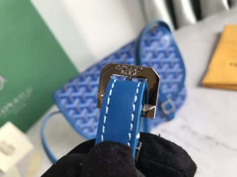 Goyard Blue Satchel Crossbody Bag 69 - Image 8
