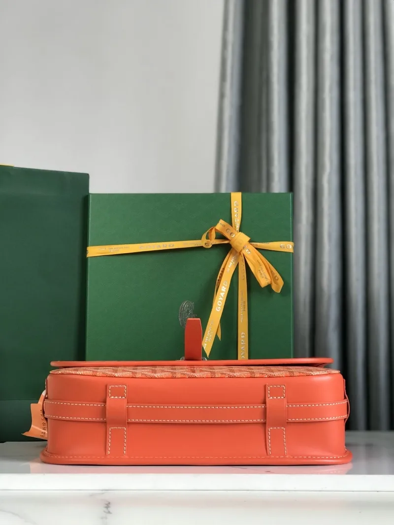 Goyard Orange Satchel Bag 71 - Image 4
