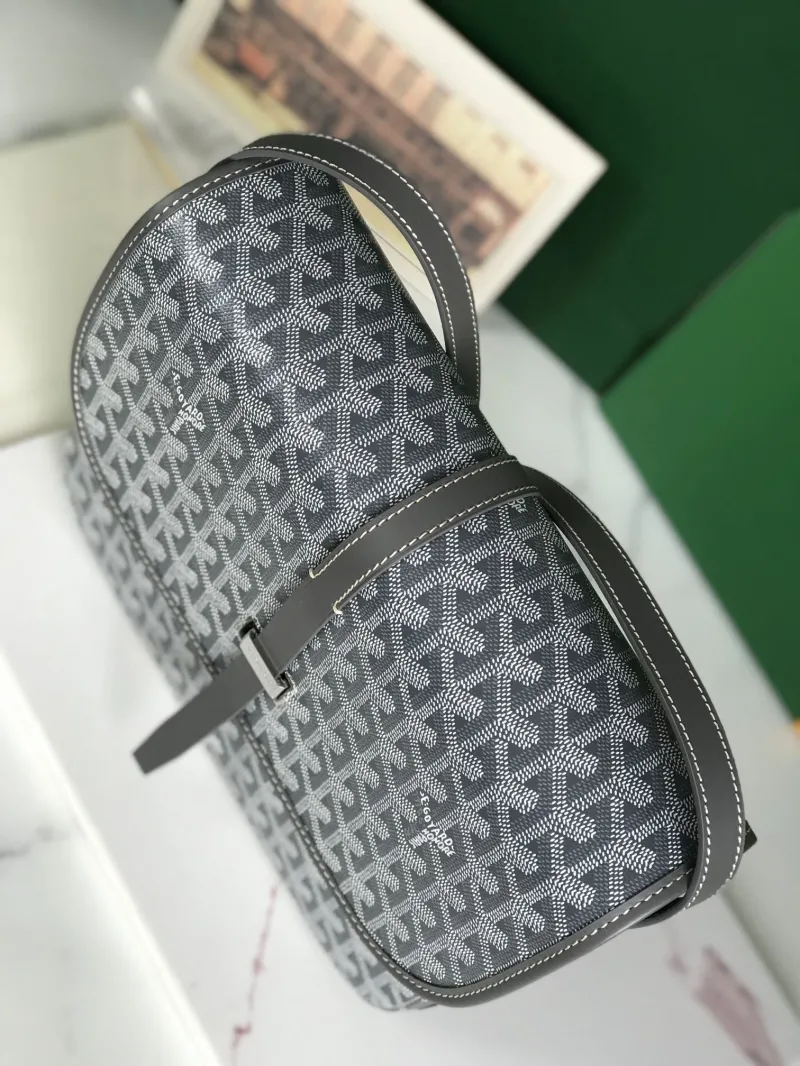 Goyard Gray Crossbody Satchel Bag - Image 3