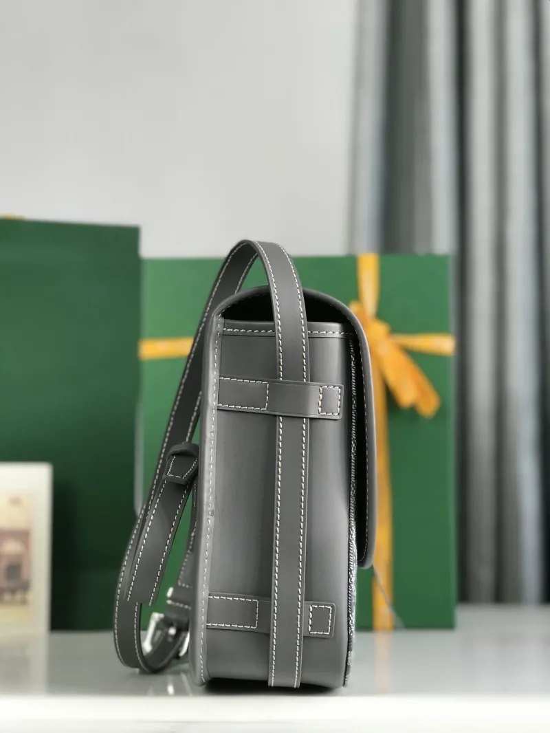Goyard Gray Crossbody Satchel Bag - Image 6