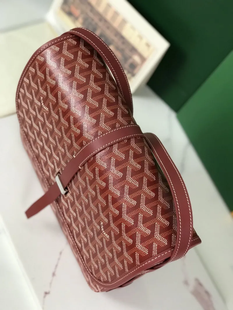Goyard Burgundy Satchel Bag 76 - Image 3