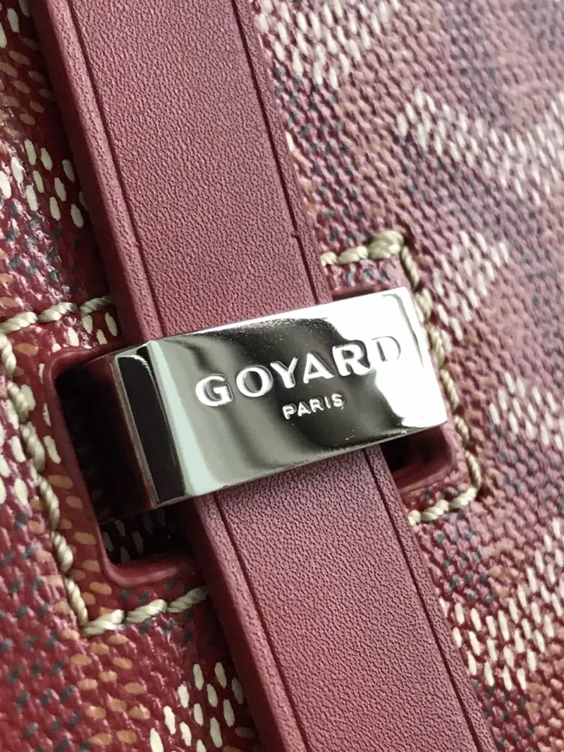 Goyard Burgundy Satchel Bag 76 - Image 8