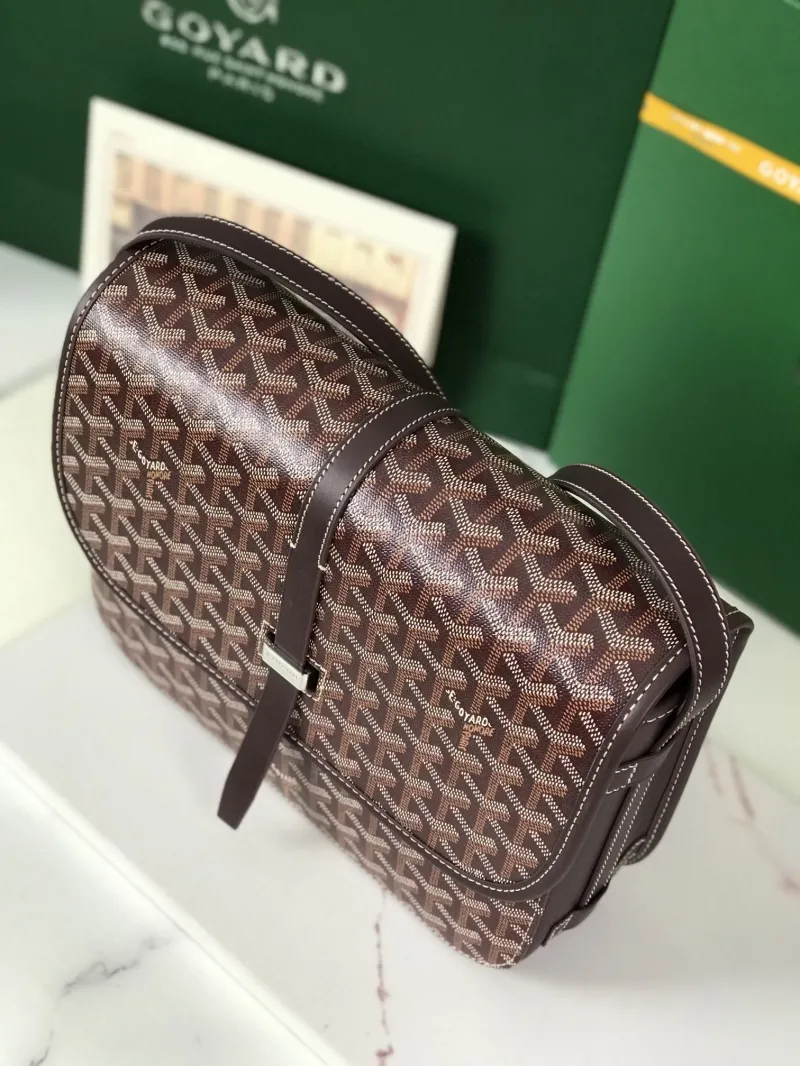 Goyard Brown Satchel Crossbody Bag - Image 3