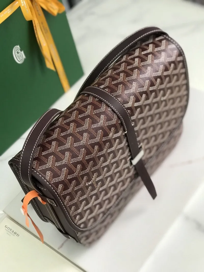 Goyard Brown Satchel Crossbody Bag - Image 4
