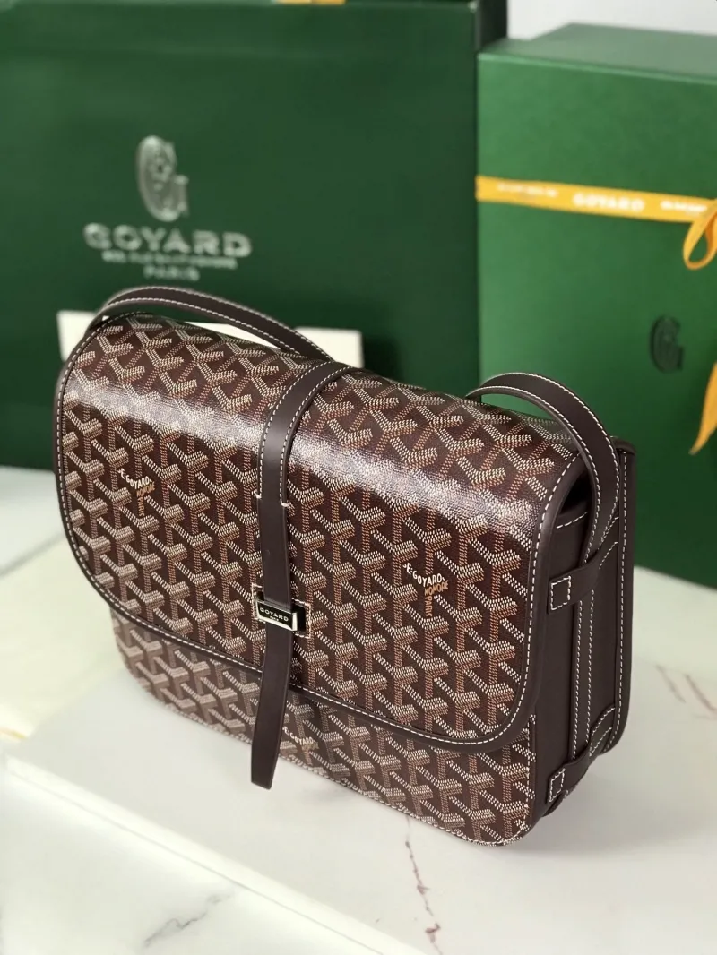 Goyard Brown Satchel Crossbody Bag - Image 5
