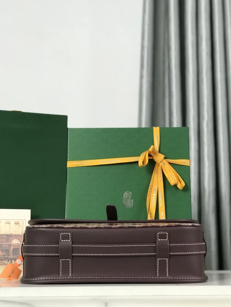 Goyard Brown Satchel Crossbody Bag - Image 7