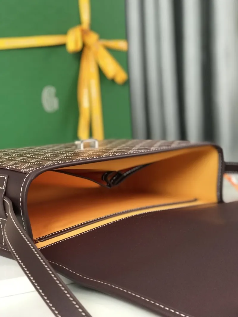Goyard Brown Satchel Crossbody Bag - Image 9